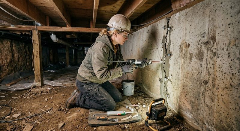 Basement Foundation Repair in Groveland, MA