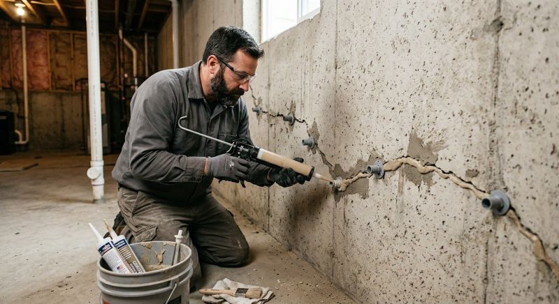 Basement Foundation Repair in Hampstead, NH