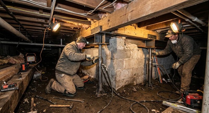 Basement Foundation Repair in Middleton, MA