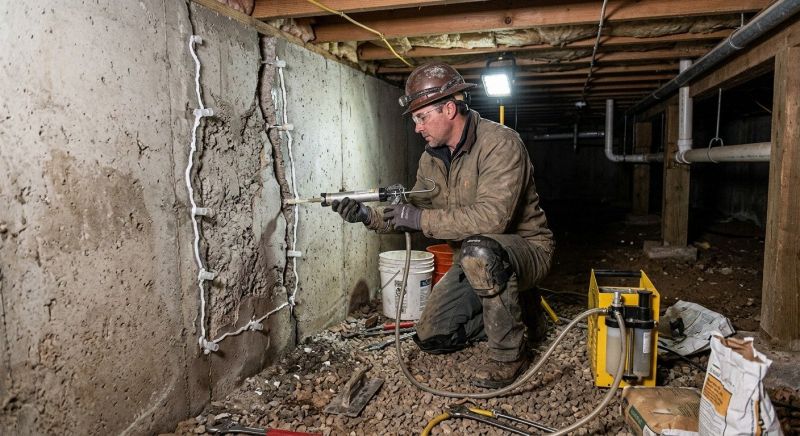 Basement Foundation Repair in Pelham, NH