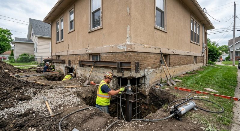 Basement Underpinning in Westford, MA