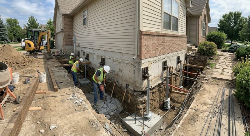 Basement Underpinning in Westford, MA