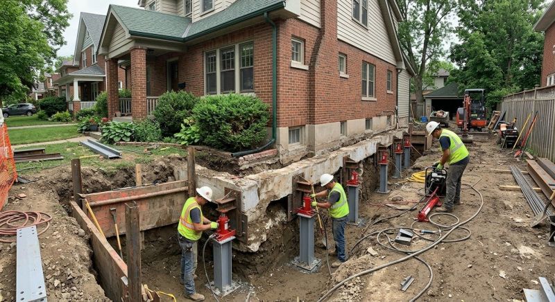 Basement Underpinning in Westford, MA
