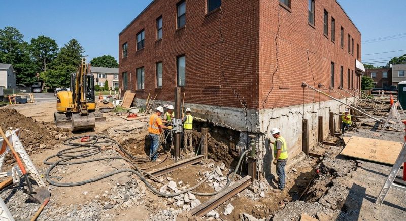 Building Foundation Repair in Everett, MA