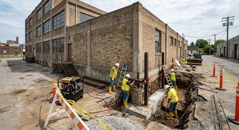 Commercial Foundation Repair in Westford, MA