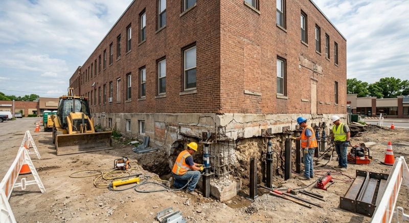 Commercial Foundation Repair in Westford, MA