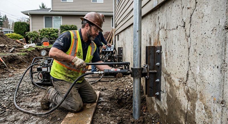 Concrete Foundation Leveling in Groton, MA