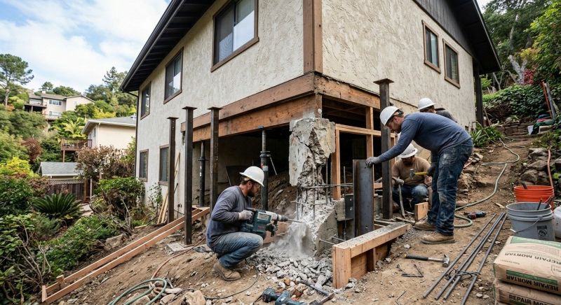 Concrete Foundation Repair in Newton Center, MA