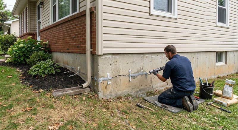 Cracked Foundation Repair in Wakefield, MA