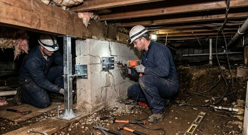 Crawlspace Foundation Repair in Acton, MA