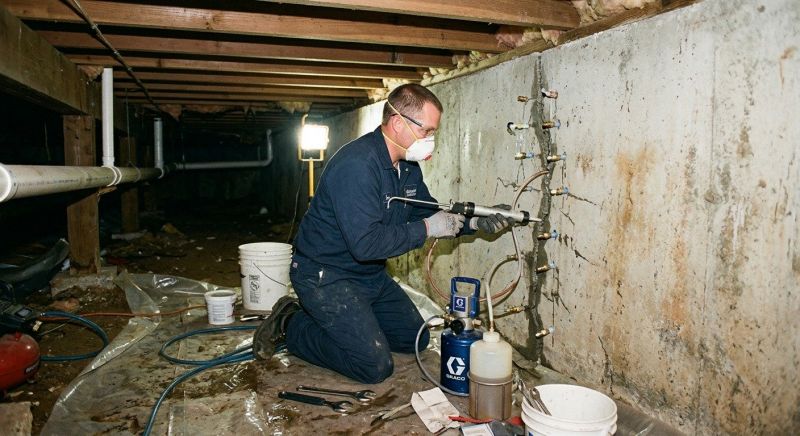 Crawlspace Foundation Repair in Ashby, MA