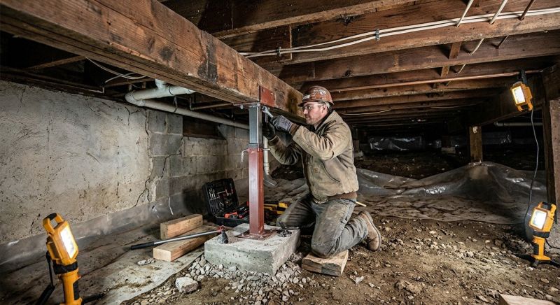 Crawlspace Foundation Repair in Clinton, MA