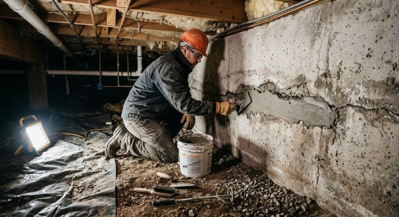 Crawlspace Foundation Repair in Westford, MA