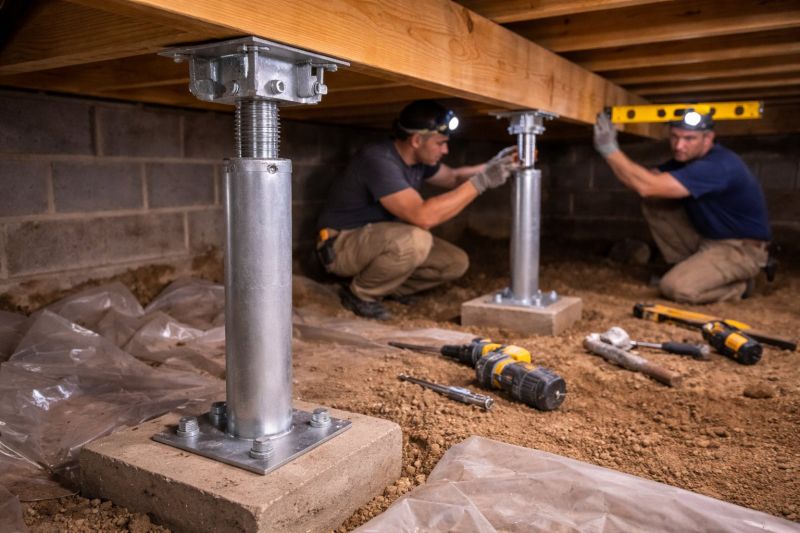 Crawlspace Structural Repair in Westford, MA