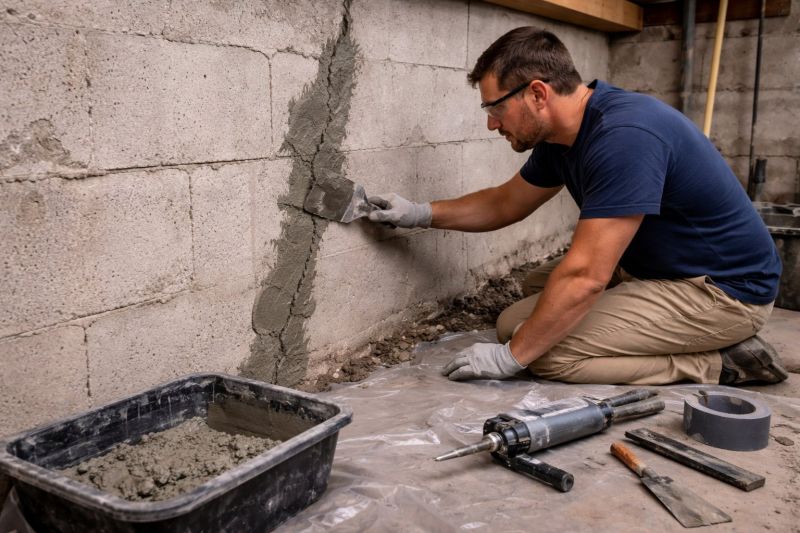 Foundation Crack Repair in Lawrence, MA