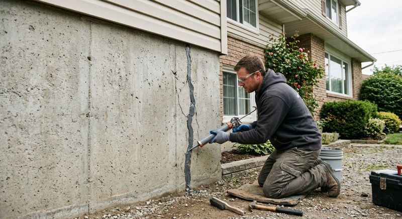 Foundation Crack Sealing in Westford, MA