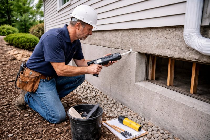 Foundation Crack Sealing in Westford, MA