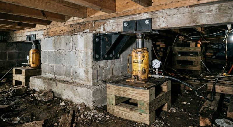 Foundation Jacking in Billerica, MA