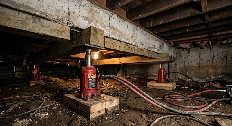 Foundation Jacking in Brookline, MA