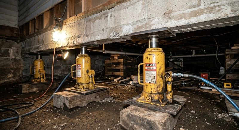 Foundation Jacking in Carlisle, MA