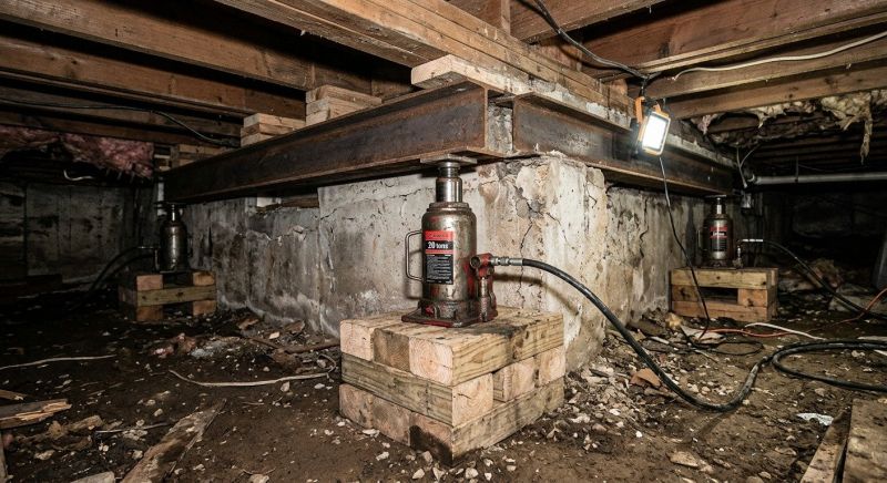Foundation Jacking in Derry, NH
