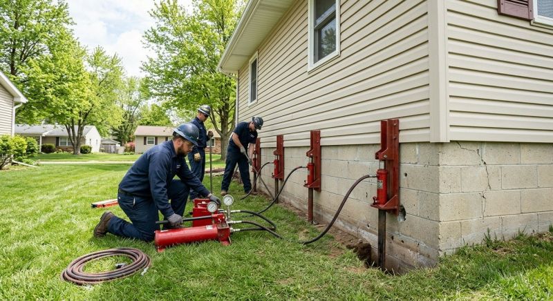 Foundation Jacking in Hudson, MA