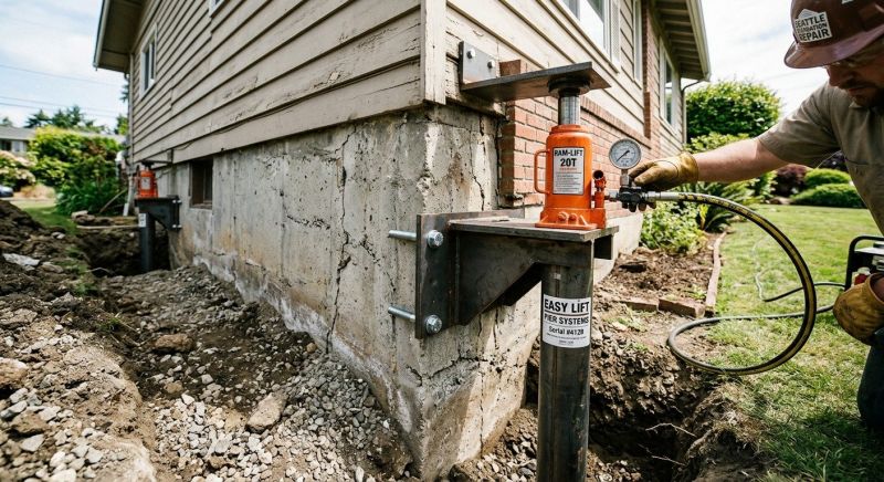 Foundation Lifting in Groton, MA