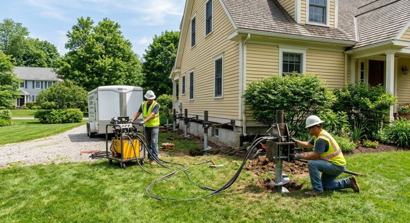 Foundation Lifting in Westford, MA