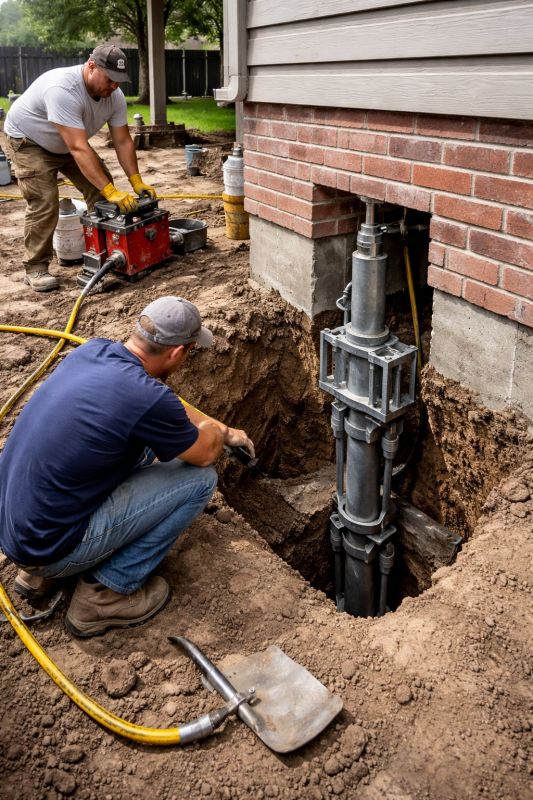 Foundation Pier Repair in Westford, MA