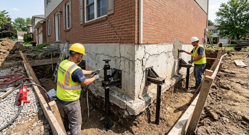 Foundation Structural Repair in Burlington, MA