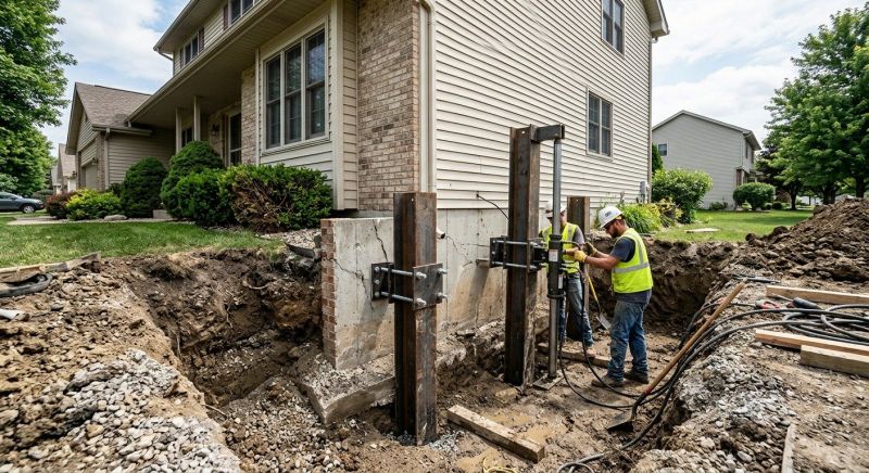 Foundation Underpinning in Westford, MA