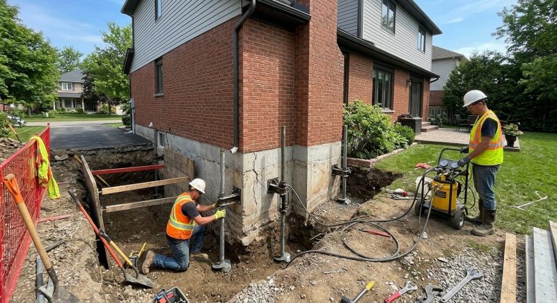 House Underpinning in Westford, MA