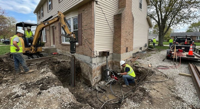 Sinking Foundation Repair in Medford, MA
